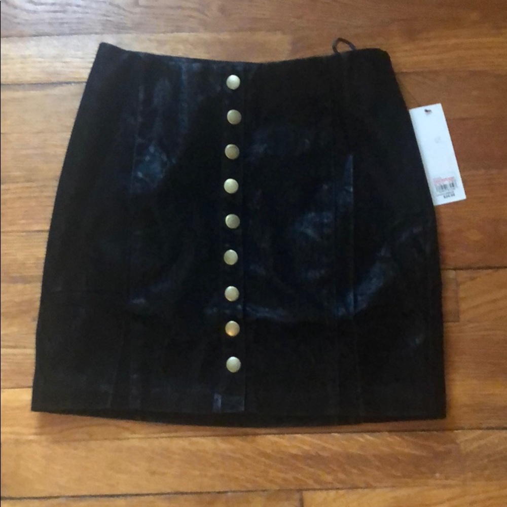 Black button down skirt - never worn